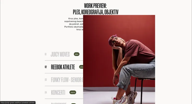 Unja Green, inner page layout.